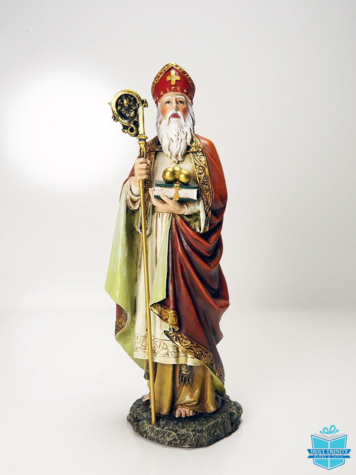 St. Nicholas Statue 10.5 Inches | Holy Trinity Catholic Books And